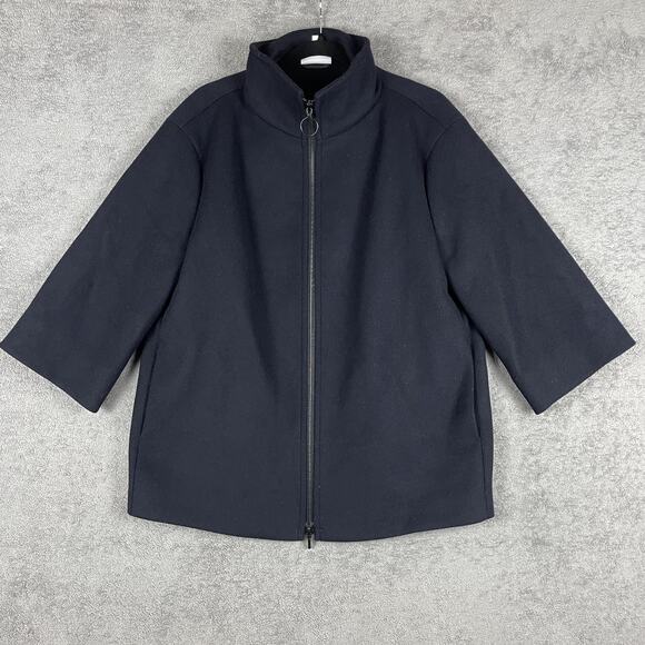 Akris Punto Jacket Womens 8 Wool Blend Bergdorf Goodman Modern Boxy Minimalist - Picture 1 of 16